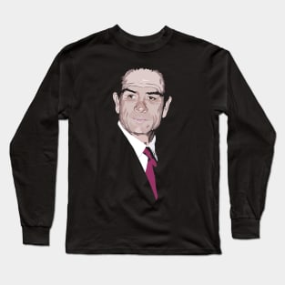 Tommy Lee Jones Portrait Long Sleeve T-Shirt